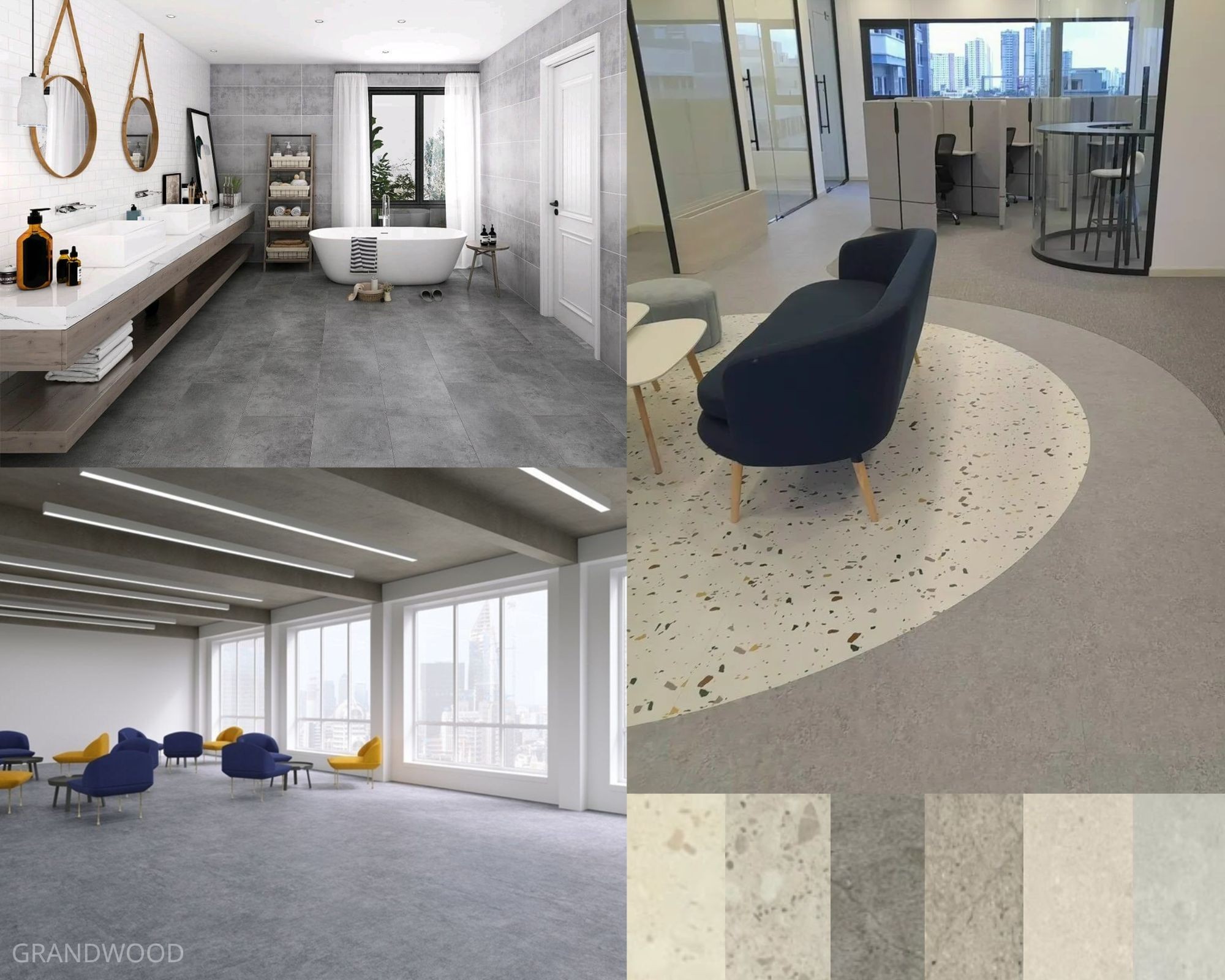 Sàn Vinyl Vân Đá – Giải Pháp Vật Liệu Sàn Hiện Đại Cho Không Gian Sống & Thương Mại