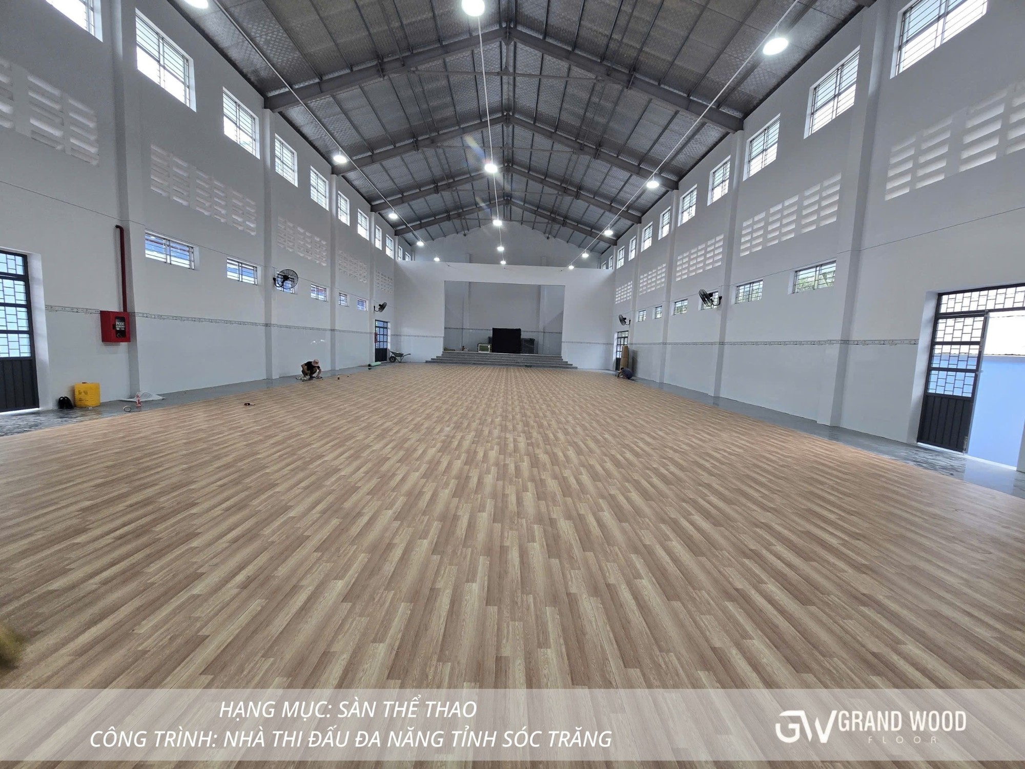 Sàn Thể Thao Grand Wood Tại Nhà Thi Đấu Đa Năng Tỉnh Sóc Trăng