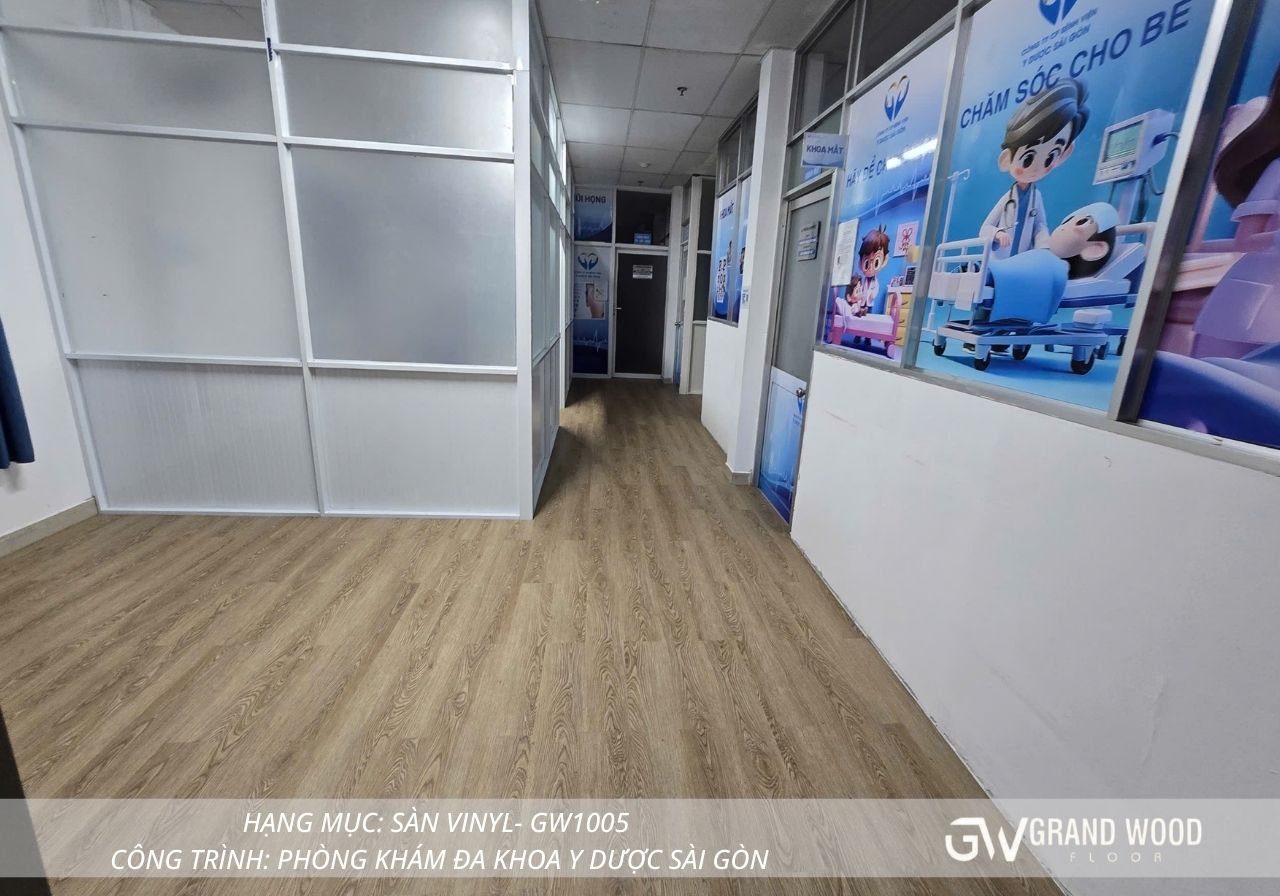 Sàn Vinyl Phòng Khám – Giải Pháp Hoàn Thiện Không Gian Y Tế Hiện Đại, Sạch & Bền