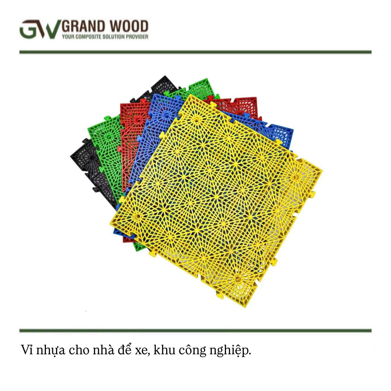 Vỉ Nhựa Lót Sàn Cho Nhà Để Xe Và Khu Công Nghiệp - Giải Pháp Tối Ưu Cho Sàn Chịu Lực Thế Hệ Mới