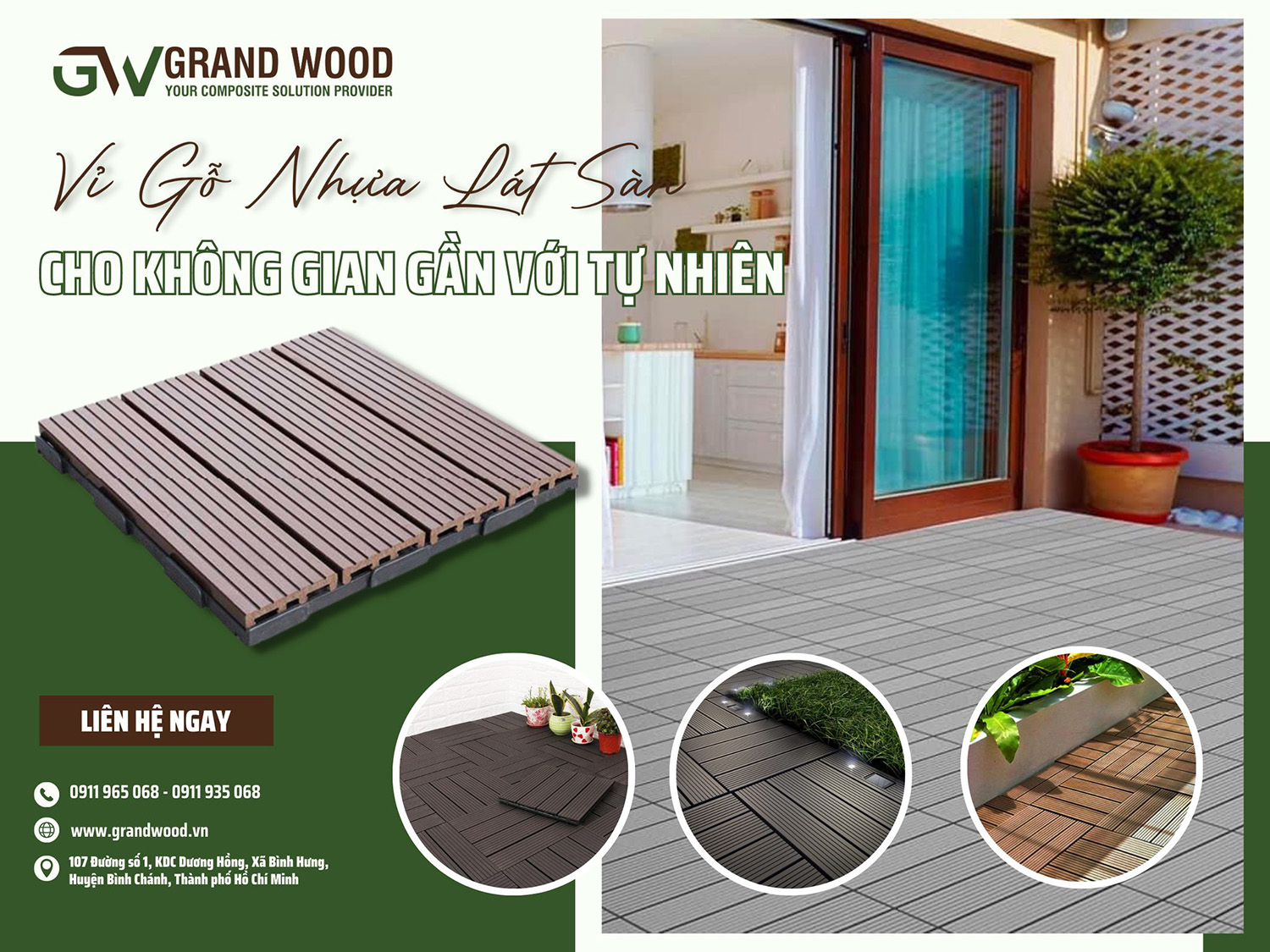 Giới thiệu các loại gỗ nhựa của Grand Wood