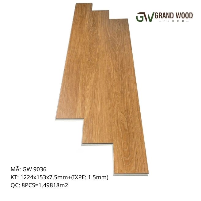 Sàn SPC Grand Wood 7.5mm – Lựa Chọn Hoàn Hảo Cho Không Gian Sống Hiện Đại
