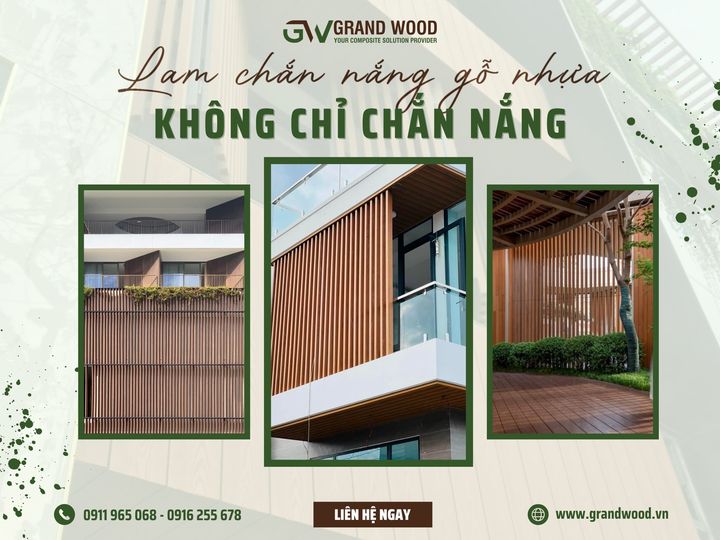 LAM CHẰN NẮNG GỖ NHỰA - KHÔNG CHỈ CHẮN NẮNG