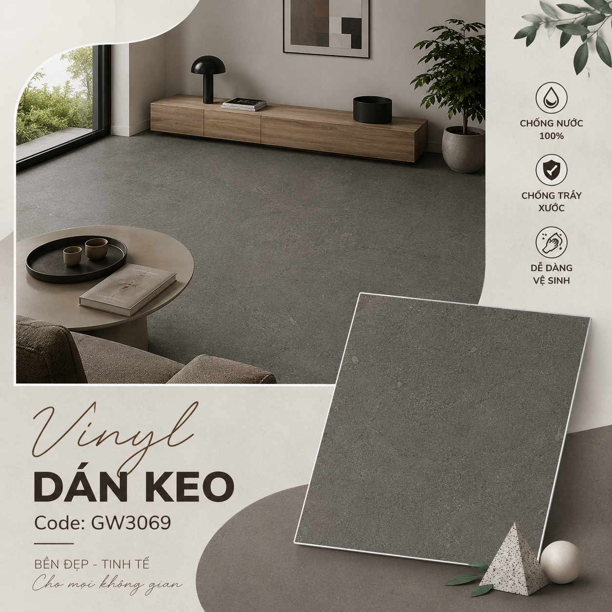 Sàn Vinyl Vân Đá Giải Pháp Hoàn Thiện Không Gian Hiện Đại, Bền Đẹp Và Tinh Tế