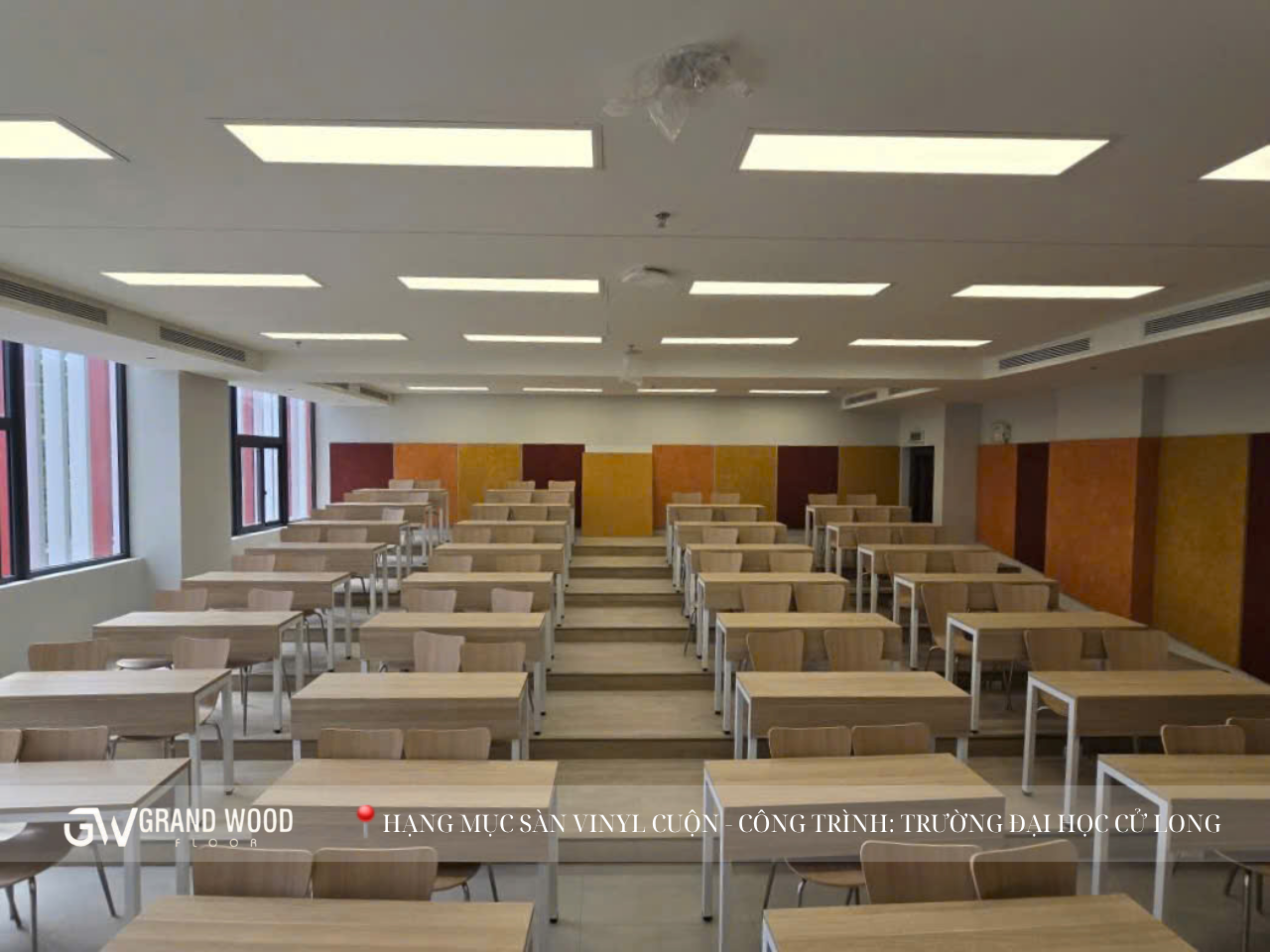 Sàn Vinyl Cuộn – Giải Pháp Hoàn Hảo Cho Không Gian Học Tập Hiện Đại