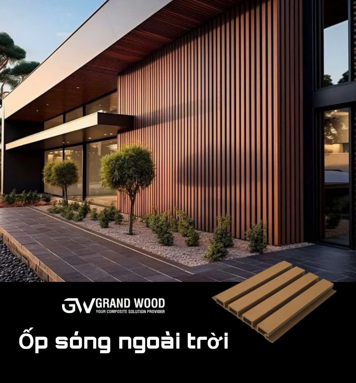 Ốp Sóng Ngoài Trời – Nâng Tầm Không Gian Sống Hiện Đại Và Tinh Tế
