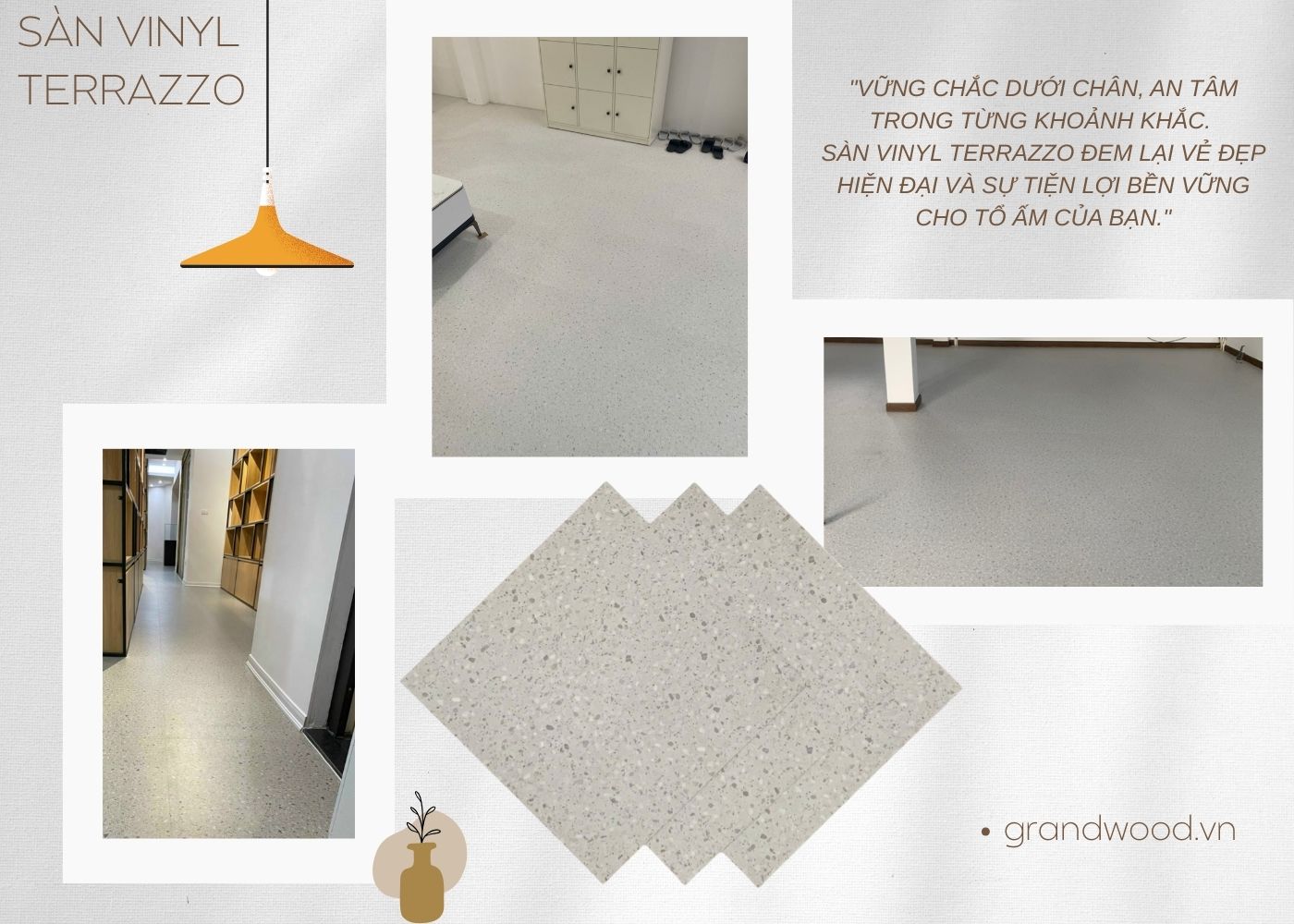 Sàn Vinyl Terrazzo Giải Pháp Hoàn Hảo Cho Không Gian Sống Hiện Đại