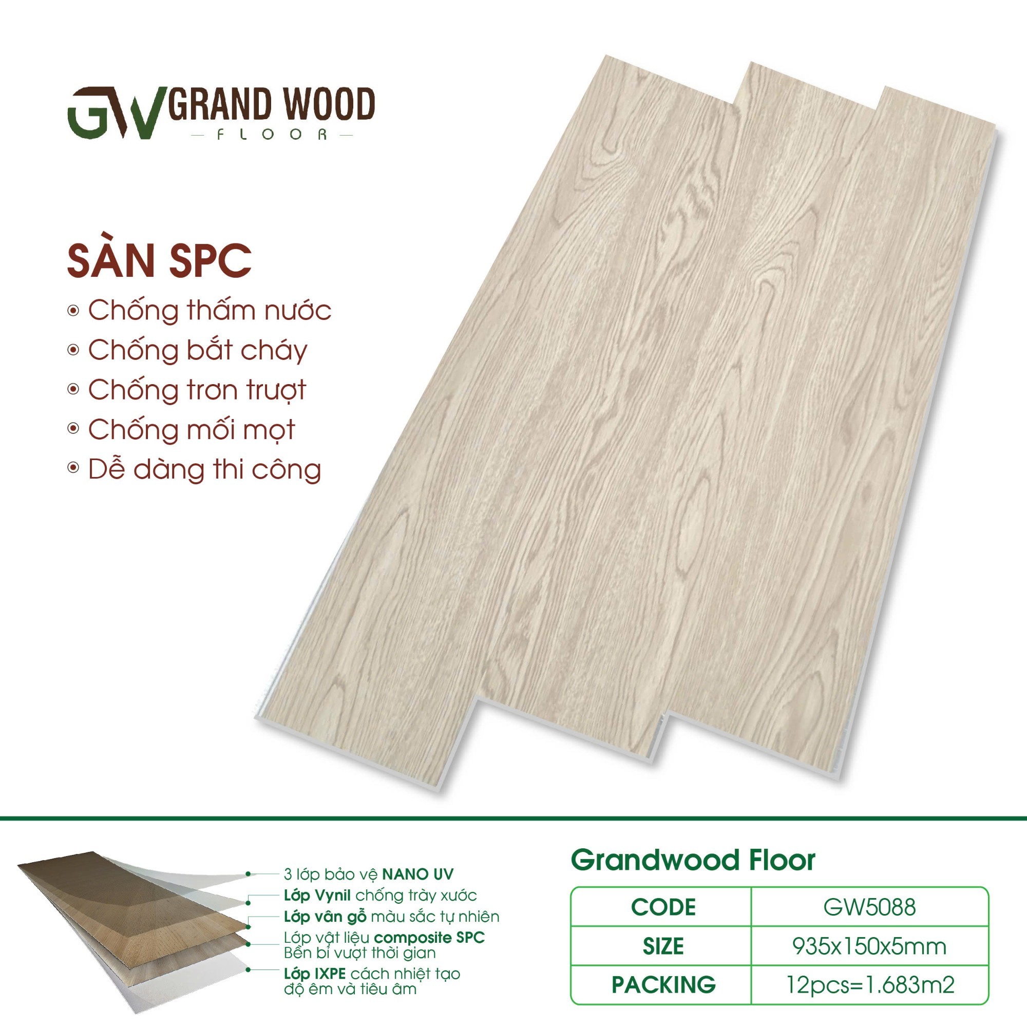 Dự án thực tế mã sàn SPC GW5088
